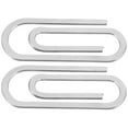 thumbnail image 2 of Miangastore 2pcs Women Men Stainless Steel Banknote Clips Money Wallet Clips Paper Clip Shape Money Folder Credit Holder, 2 of 8