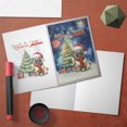 thumbnail image 3 of Merry Christmas and Happy New Year Santa Pug Holiday Xmas Winter 2025 5x7in Folded Greeting Card Dog Lover Gifts Single Note Card with Envelope - 00024, 3 of 5