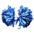 thumbnail image 2 of Pompones de animadora azules para divertirse en deportes, bailes y celebraciones, 2 of 2