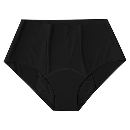 CAIVO Women Swimwear Black High Waisted Bikini Bottoms Retro Basic Full Coverage Swimsuit Mid Waist Bathing Suit Bottom Tropical Beach Vacation Summer Swim Wear