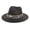 Black, variant on Fgnfyis Western Cowboy Bucket Hat for Men and Women Outdoor Sun Wide Brim Straw Riding Headwear Black One Size