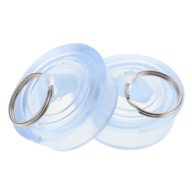 BRIGHTFUFU 2Ud Tapones Para Desagüe De Fregadero Cocina En Plástico Gris Claro Con Simple Y Funcional