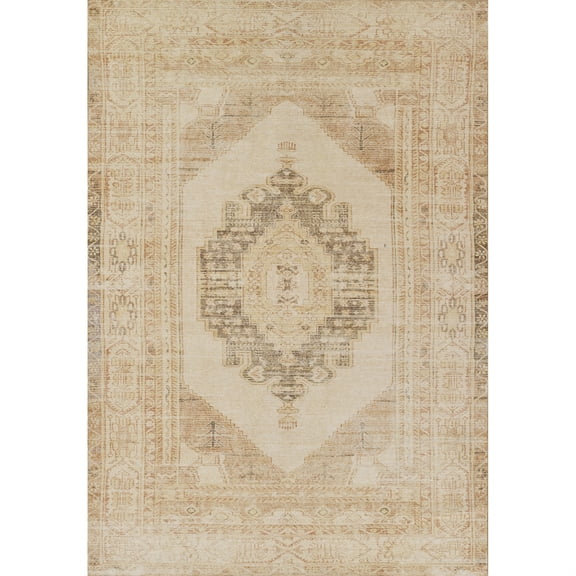 Momeni Chandler Medallion Area Rug, 2'3" X 7'6" Runner, Beige