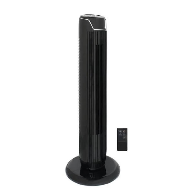 Sunpentown SF-1536BK Tower Fan with Remote & Timer, Black