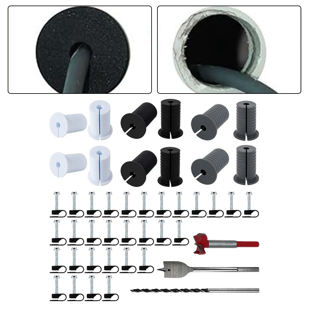 yaaqii for Starlink Cable Routing Kit: 6 Grommets & Drill Bits for Neat Installations!