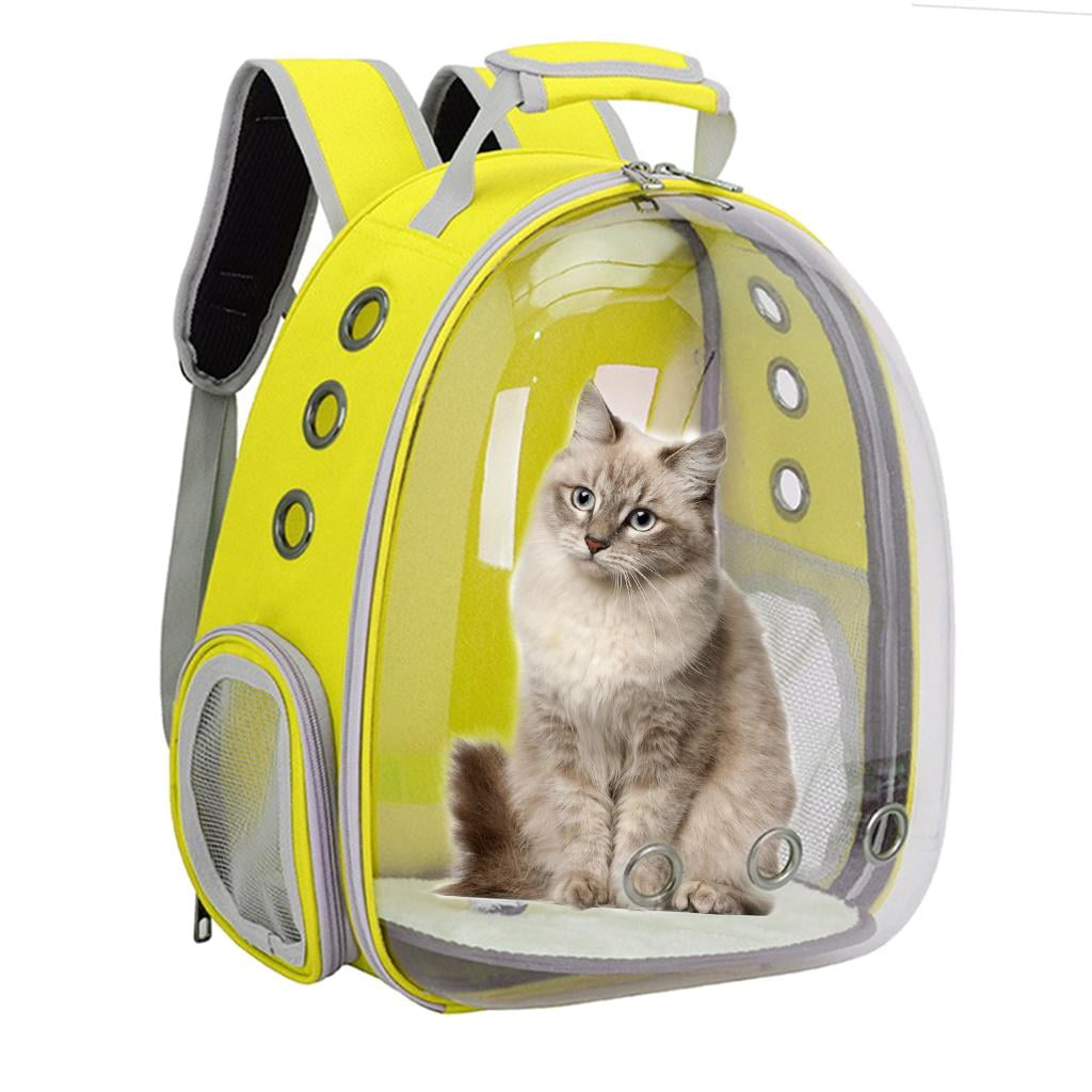 Creamy Mimosa Cat Carrier Backpack Best Soft Designer Cat Carrier Bag With  Window, Made of Durable and Waterproof Vegan Leather 