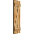 thumbnail image 2 of 11 1/4"W x 39"H TimberCraft Two 5 3/8" Boards Spaced Board-n-Batten Shutters w/Z-Bar, Rough Sawn Western Red Cedar (Per Pair), 2 of 13