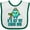 White and Green, variant on Inktastic My 1st Earth Day 2025 Boys or Girls Baby Bib