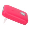 thumbnail image 3 of Mini ventilador con 3 velocidades, bajo nivel de ruido, soporte plegable, secador de pestañas portátil recargable por USB de color rosa y rojo, 3 of 8