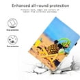 thumbnail image 6 of iPad Pro 11 Case (2020 Released, 2nd Generation), Allytech PU Leather Slim Fit Drop Protection Auto Sleep Wake Kickstand Folio Cards Holder Wallet Case Cover for Apple iPad Pro 11 2020, Pineapple, 6 of 6