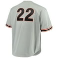 thumbnail image 3 of Men's Mitchell & Ness Will Clark Gray San Francisco Giants Big & Tall Cooperstown Collection Mesh Batting Practice, 3 of 3