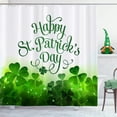 thumbnail image 2 of Shower Curtain Set 72x72 Inch Happy St. Patrick''s Day with 12 plastic hooks Waterproof Polyester Fabric Shower Curtain for Home Bathroom Christmas Holiday Decor Set, 2 of 6