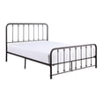thumbnail image 2 of Ken King Size Metal Bed- Ball Accents on Vertical Slats- Antique Bronze, 2 of 11