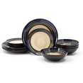 thumbnail image 3 of Pfaltzgraff - Eco Friendly - Dinnerware, Stoneware Set Including Dinner Plates, Salad Plates & Soup Bowls, Versatile Kitchen Essentials (12-Piece, Galaxy Blue), Approved by walmart, 3 of 3