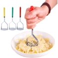thumbnail image 3 of Stainless Steel Vegetable ruit Manual Masher Crush Press Maker Cooking Tool Gadget Kitchen Accessories (Color : Green), 3 of 7