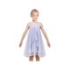 thumbnail image 2 of Vestido de Niña Gris con Volantes, Halter, de Fiesta, de Capas, de Gasa, Vestido Veraniego sin Mangas, 10 Años, 2 of 6