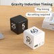 thumbnail image 4 of Timer Sensor de gravedad Flip Timer Cube Countdown Timer 2.6 pulgadas Kids Timer Square Workout Timer Exercise Timer Game Timer 15-20-30-60 Minutes para gestión del tiempo (negro) ShuxiuWang 8390605955204, 4 of 4