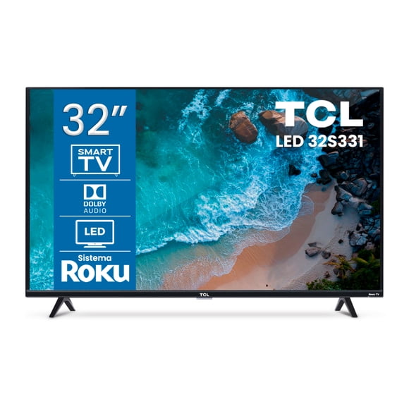 Pantalla TCL 32” HD Smart TV Roku 720p LED WiFi 32S331