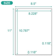 SJPACK 500 Full Sheets Sticker Labels 8.5 x 11 Shipping Mailing Address Labels Permanent Adhesive for Laser/Inkjet Printer