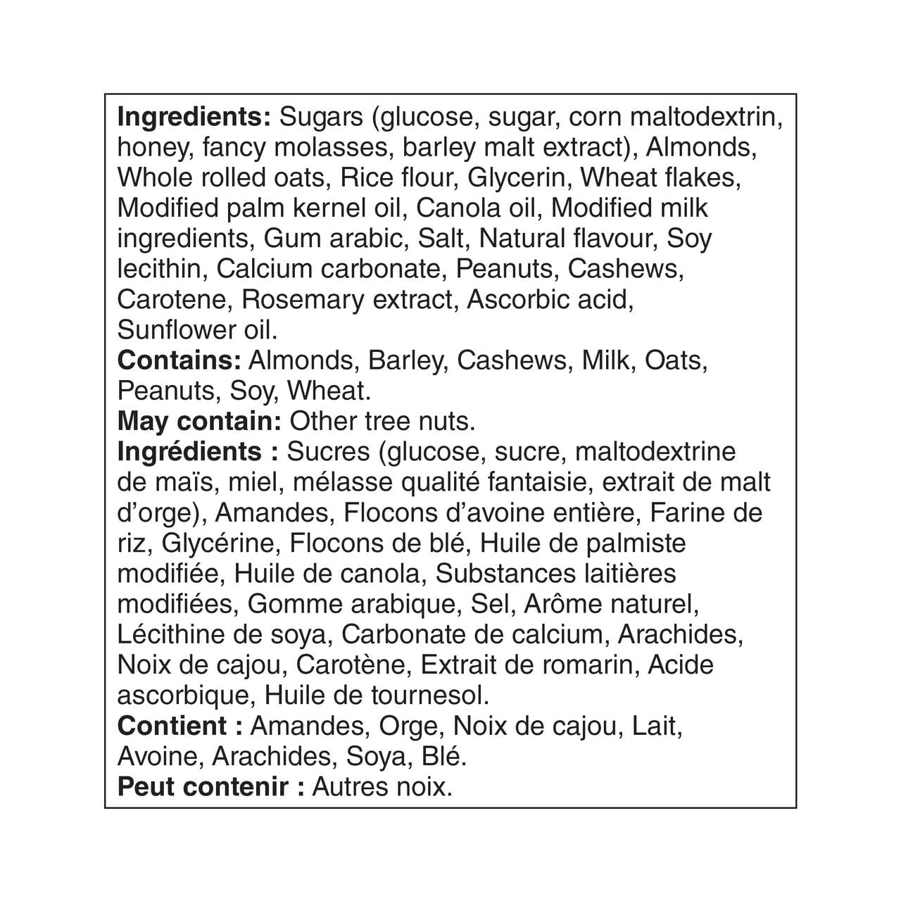 Great Value Sweet & Salty Almond Chewy Nut Bars, 5 Bars, 175 g