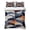 Dark Blue Dark Yellow Light Gray, variant on Twin Quilt Set 68''x86'', Blue Gray Lightweight Summer Bedspread Coverlet Set with 2 Pillow Shams, Modern Simple Abstract White Ombre Texture Breathable All Season Quilt Bedding for Dorm/Bedroom
