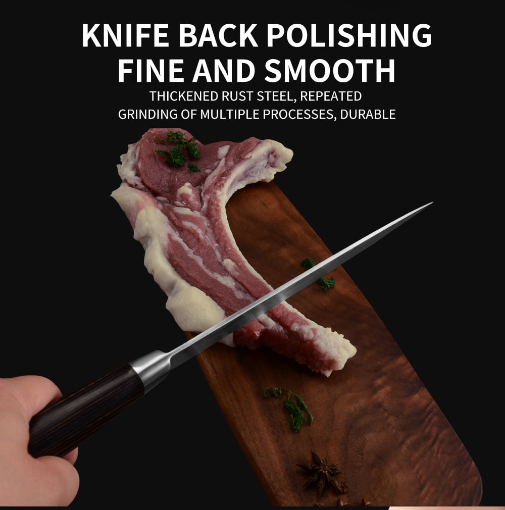 FULLHI Knife Set 13pcs Japanese Knife Set 7pcs Chef's Knives Pakka Wood  Handle German Stainless Steel Kitchen Knife Set with Knife Roll Bag Kitchen  Gadgets