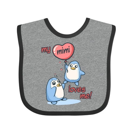 

Inktastic My Mimi Loves Me Gift Baby Boy or Baby Girl Bib