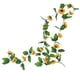 thumbnail image 4 of Guirnalda de girasol artificial de 18 cabezas, simulación de flor, vid, colgante de pared, plástico, flor falsa, ratán, naranja seitruly HA8325-01B, 4 of 6