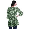 thumbnail image 4 of Moomaya Womens Gerorgette Cover Ups For Swimwear Printed Long Sleeve Short Shrug, 4 of 5