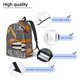 thumbnail image 3 of Disketp I Like Big Digger print Canvas Backpack Lightweight Travel Daypack Student Rucksack Laptop Backpack-Medium, 3 of 5