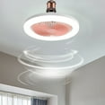 thumbnail image 4 of EUDIDV Portable Lighted Fans​ Ceiling Fan With Lights,Enclosed Low Profile Fan Light,Ceiling Light With Fan,Hidden Fan Delier;Fans with Illumination, 4 of 6