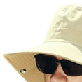 thumbnail image 4 of Sunsanly Sun Hats for Men Women, Wide Brim Bucket Hat UV Protection Foldable Boonie Hat for Fishing Hiking Garden Safari Beach-Khaki, 4 of 7