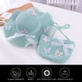 thumbnail image 2 of 56-58cm hat circumference women's straw hat summer beach sun hat outdoor sunscreen hat and straw bag set, 2 of 5