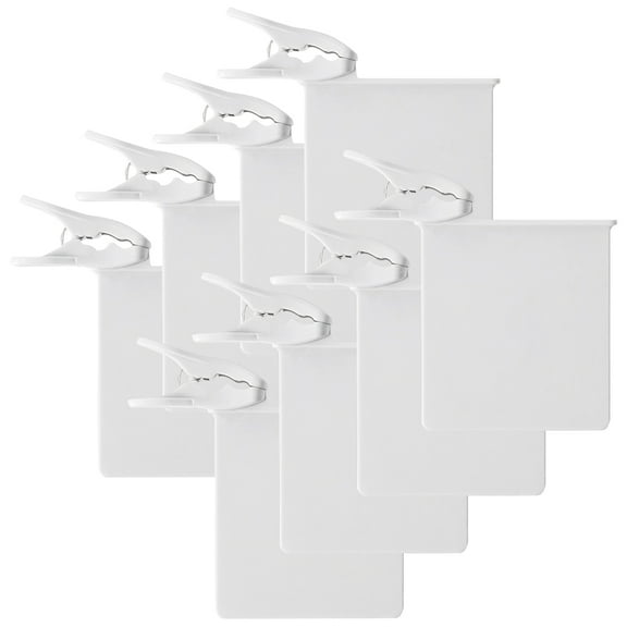 WHAMVOX 8Pcs Fridge Accessories for Refrigerator Dividers in Kitchen and Home Use with White Rectangular Shape