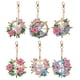 thumbnail image 1 of (YSK030) Llavero Con DIY (diamante Forma Especial Doble Cara) 6 Uds Timón Flores, 1 of 9