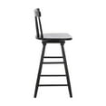 thumbnail image 3 of SAFAVIEH Tage Square Mid Back Counter Stool, Black, 3 of 3