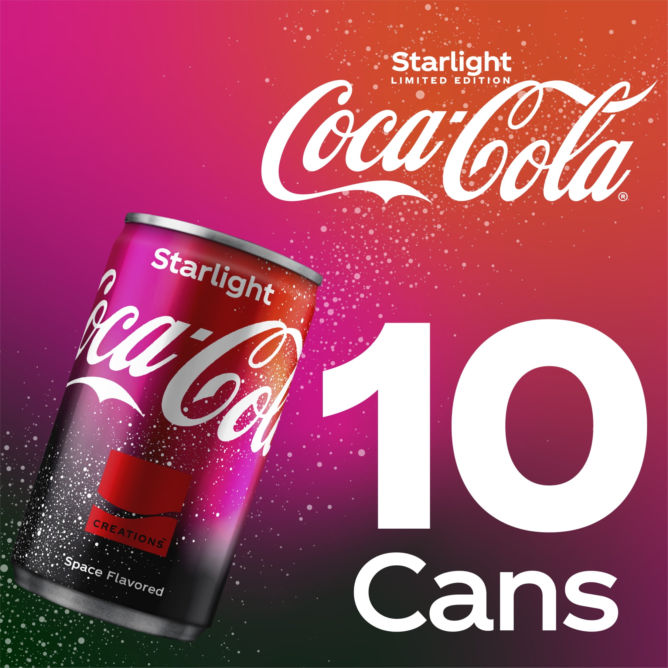 Coca-Cola Starlight Fridge Pack Cans, 7.5 fl oz, 10 Pack