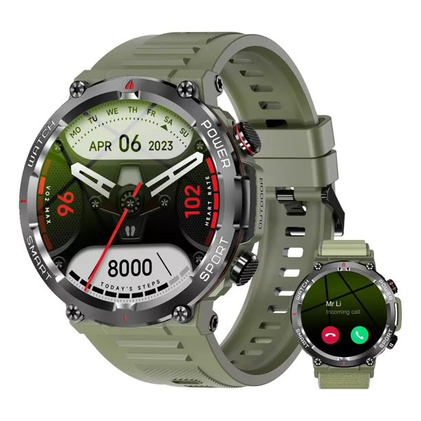 Reloj Smartwatch Blackview R7 Pro Color Negro Reloj Inteligente Smart Watch Hombre W50 para Hombre con Bluetooth Llamadas Tactico Deportivos IP68 Impermeable Resistente al Polvo a los Golpes y al Agua