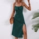 thumbnail image 5 of Sexy Vestido de Verano Colgando Correa Dividida Impresa Cuello Redondo, Vestido Fluido Y Casual, 5 of 6