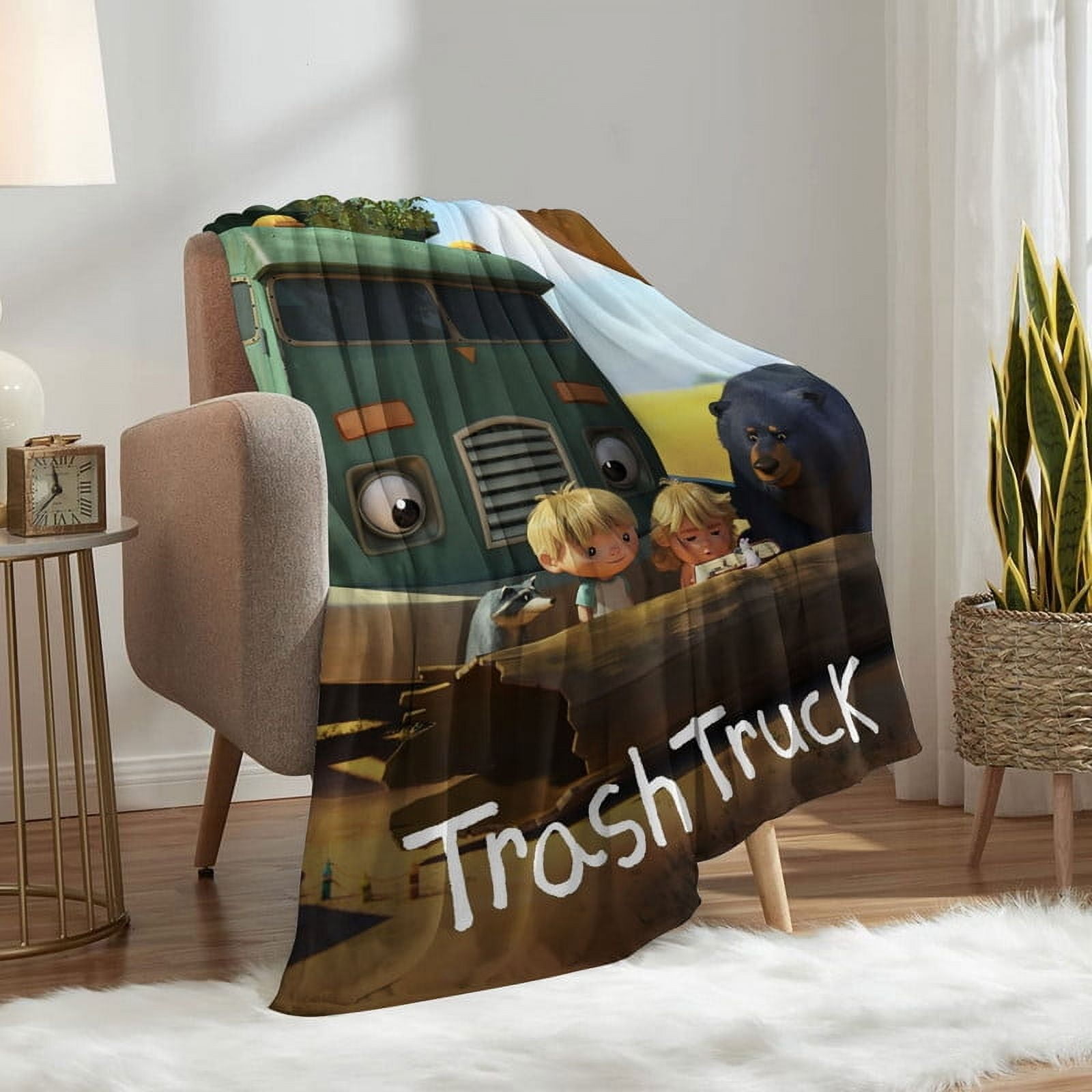 Trash Truck Throw Blanket Gifts for Fans Lover Girls Boys Women Present Hoodie Him Bed 30"x40"