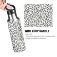 thumbnail image 4 of Yayeee 20oz Insulated Water Bottle Double Wall Stainless Steel with Flip Straw Lid, Gray Leopard Pattern, 4 of 7