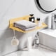 thumbnail image 1 of Estante de pared retráctil | Montaje adhesivo sin taladro | Organizador de almacenamiento ABS impermeable | Estante de baño multicapa para artículos de tocador | Rosa, verde menta, blanco, amarillo, 1 of 6