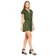 thumbnail image 2 of Jumpsuit Mujer Cruzado Short Escote Profundo Olivo Casual verde G Incógnita 330675, 2 of 5