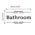thumbnail image 2 of Adhesivo de pared Kaariss para baño, baño, inodoro, 28 x 15 cm, 2 of 3