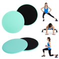 thumbnail image 5 of Discos deslizantes deslizantes ejercicio músculo Abdominal placa de entrenamiento verde 2 uds, 5 of 5