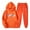 Orange, variante sur Trapstar Chandails à Capuchon pour Femmes Ensembles Chandails Graphiques à Manches Longues Amples Trapstar Chandails à Enfiler de Style Rue Hip-hop + Pantalons de Survêtement Ensemble pour Femmes de 2 Chandails Classiques (Blanc, G)