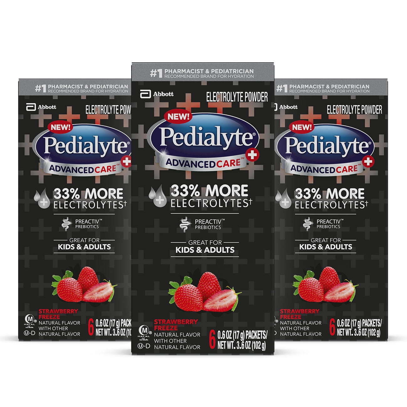 Pedialyte AdvancedCare Plus Electrolyte Powder, with 33 More