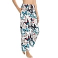 thumbnail image 2 of Daiia Butterfly Women's Sleep Pant with Pockets and Drawstring,Pajama Pants-Large, 2 of 9