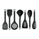 thumbnail image 1 of Juego de utensilios de cocina, tornero de cuchara sólida ranurada, 7 piezas de cocina de cocina de nylon nylon no stick, utensilios de cocción para, 1 of 8