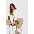 thumbnail image 4 of Blu Pepper Women's Ivory Snap Button Faux Fur Fleece Jacket, 4 of 5